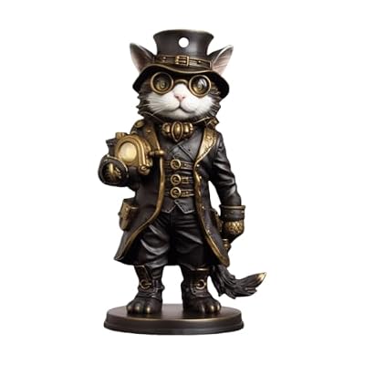 hogtnd Figura de gato de inventor victoriano en miniatura, escultura de resina hecha a mano para Halloween, decoración del hogar, regalos, Halloween, oficina, escritorio | Ya disponible en tu tienda friki favorita! En mundofriki.es! hogtnd Figura de gato de inventor victoriano en miniatura, escultura de resina hecha a mano para Halloween, decoración del hogar, regalos, Halloween, oficina, escritorio | Ya disponible en tu tienda friki favorita! En mundofriki.es!