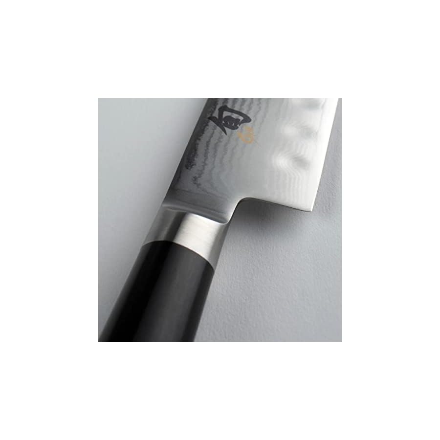 Shun Classic 8" Hollow Ground Chef's Knife, Handcrafted Japanese Knife, VG-MAX Core with Damascus Stainless Steel Cladding, Pakkawood Handle, High Quality Chef Knife for Professional and Home Chefs