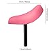 Aymzbd Kids Bike Saddle Bicycle Saddle with Seat Post Equipment Supplies Balance Bicycle Seat for Boys Outdoor Sports Riding Girls, Pink