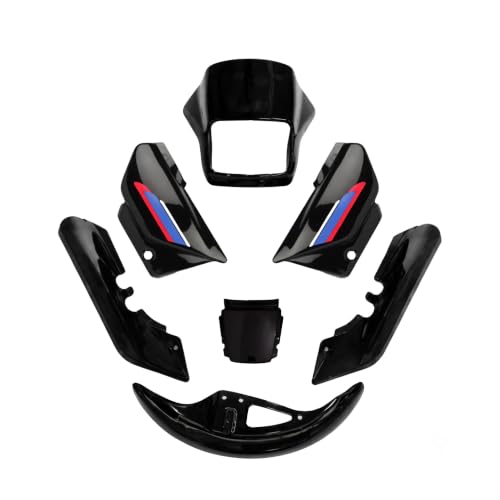 Image of OFTBK-001 Full Body Kit Compatible for Splendorr Old Model Black | ABS Plastic Bike Body Panel (Set of 7)