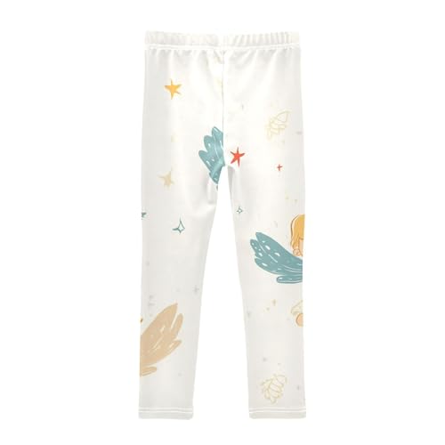 ZZKKO Girls Leggings Little Angel Toddler Girls Clothes Leggings for Girls Toddler Girls Leggings 3-4T2