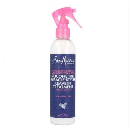 SheaMoisture Leave-In Treatment Conditioner for Dry Hair Sugarcane Extract and Meadowfoam Seed Silicone-Free 8 oz