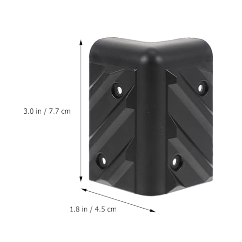 Image of Gadpiparty 12Pcs Anti-Collision Protection Angle Corner Protectors with Screws for Speaker Cabinets Furniture and Stage Equipment 3.03X1.77X1.77 Inch Durable Plastic Guards