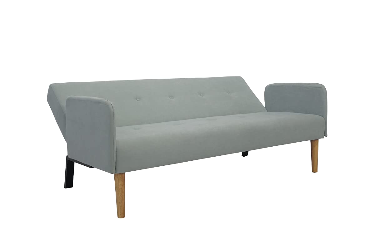 ITALFROM Divano Sofà Bed AZZURRO 173X85X83 cm Con Braccioli Letto 2 Piazze