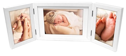 Triple Photo Picture Frame 6 x 4 and 7 x 5 White, Holds 3 Photographs, Picture Frame, 10 x 15 cm, 6x4 Picture Frames - Image 2