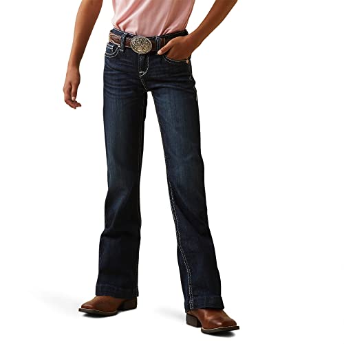 Ariat Girls R.E.A.L. Ryki Wide Leg Jean Blue 7 R