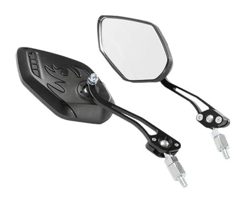 Motos laterales espejos negros universales M8 M10 accesorios de scooter retrovisor manillar