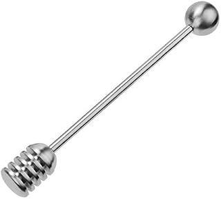 Daimay Łyżka do miodu 304 stal szlachetna miód i syrop dipper stick łyżka mieszadło prosty uchwyt do garnka słoik pojemnik - 6,3 cala