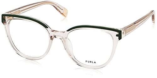 Furla VFU681 06Y1 Beige Lucido Eyewear Woman Acetate, Butterfly, 51