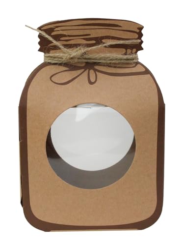 Sac en kraft en forme de bocal pour biscuits maison et cadeaux d'invités