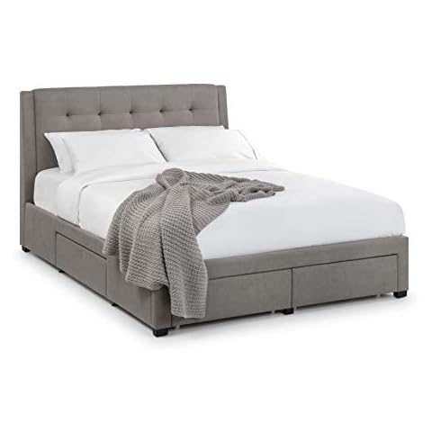 Julian Bowen Fullerton Grey Double Bed with Drawers Cover
