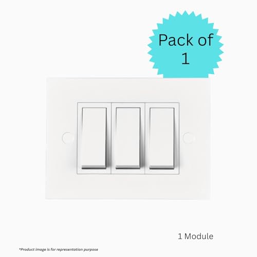 Image of Anchor by Panasonic 1 Module Deko White Plate, 21317WH-1