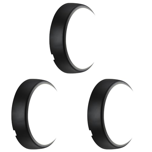 Éclairage de cloison LED extérieur Luceco Hublot rond IP54 450lm noir blanc lot de 3