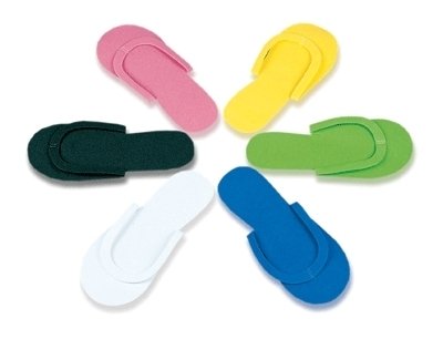 Pedicure Slippers Thong 12 Pairs Flip Flop Disposable