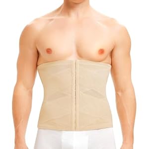 Waist Trainer Trimmer Corset for Men Shapewear Stomach Tummy Control Body Shaper Compression Belly Band Back Support