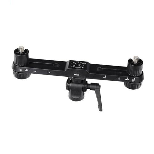 Support de microphone stéréo MS02 en métal robuste avec double support