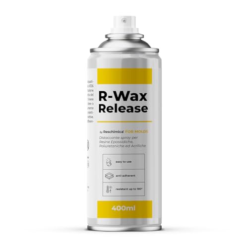 Spray desmoldeante Antiadherent, Espray de separación con Cera para Resina epoxi, Resina de poliéster, Poliuretano (400 ml)