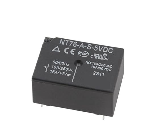 Relais NT76 12VDC 5 broches 16A pour circuit électronique inversé