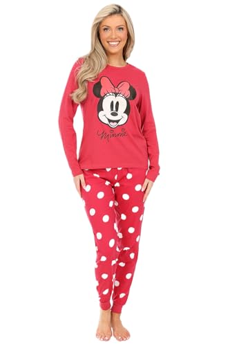 Minnie Mouse Schlafanzug für Mädchen, lang, Rot, rot, 3-4 Years
