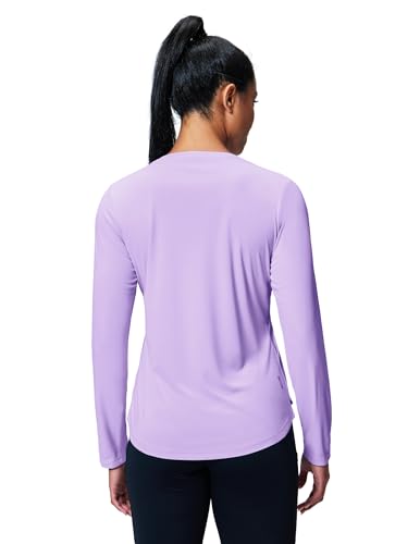 Image of MIER Womens Long Sleeve Sun Shirt UPF 50+ Quick Dry V-Neck Workout Tops