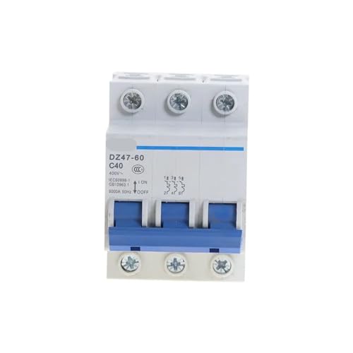 Disjoncteur courbe C compact DZ47 3P avec calibre ajustable de 1A à 60A