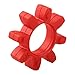 Polyurethane Shaft Coupling Spider Insert Series Flexible Coupler Element Power Transmission Component for Industrial Machinery Drives Conveyor Systems Pumps Rotating Equipment Red(GR38)