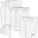 Concealable And Reusable Cruise Flask Kit - Sneak Alcohol Anywhere - 2 x 32 oz + 2 x 16 oz + 2 x 8 oz + 1 funnel