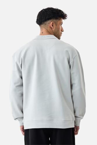 Image of SNITCH Men's Sweatshirt | Regular Fit Crew Neck Full Sleeve Pullover | Minimalist Solid Pattern Breathable 100% Cotton Fabric for Casual Wear & Loungewear
