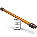 DEGG Tubo per aspirapolvere, compatibile con Dyson V7, V8, V10, V11 e V15, tubo telescopico 32 mm, tubo di prolunga, tubo di aspirazione, ricambio per aspirapolvere, colore: oro