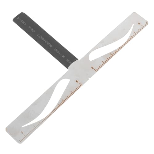 PACKOVE Règle à Sourcils à Trois Points Kit Réglage Précis Outil Maquillage Sourcils Débutants Professionnels Utilisation Voyage