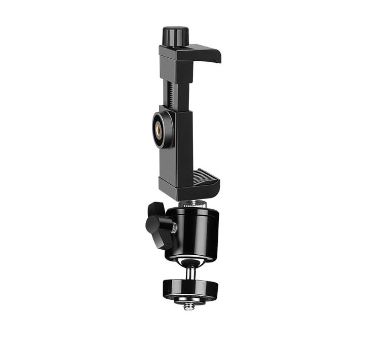 ThtRht Phone Holder Mount with 1/4" Mini Ball Head Screw Tripod Mount