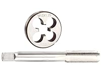 M12 x 1,25 mm Gewindebohrer und Schneideisen-Set, M12 x 1,25 mm Gewindebohrer und M12 x 1,25 mm Rundgewindebohrer für Rechtshänder