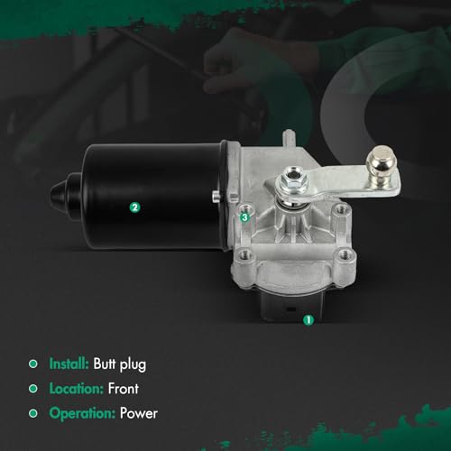 Image of SCITOO Front Windshield Wiper Motor Replacement for Ford for Fiesta V (JH , JD ) 2001-2008,for Ford for Fiesta V Van 2003-2010 Wiper Motor 1740714;2S6T17B571AC;2S6T17B571AD 5 Pins