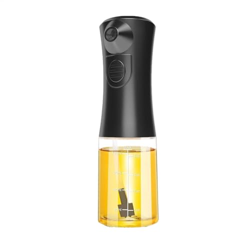 Pulverizador de aceite – Pulverizador de aceite de oliva de vidrio de PVC | Mantequilla eléctrica de 160 ml | Hervidor de agua desmontable para barbacoa, freidora de aire para hornear | Dispensador de