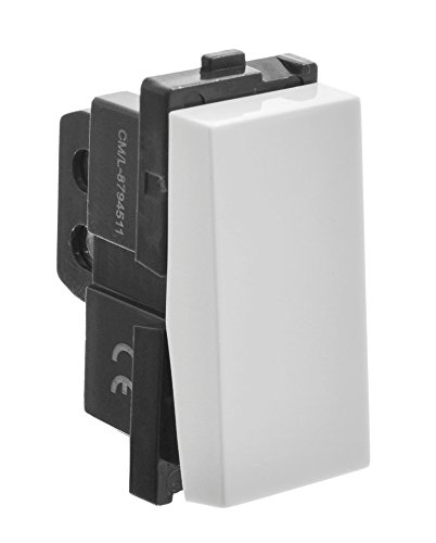 GIRISH VOX 6A One Way Modular Switch Plastic Light Socket On Off Button ...