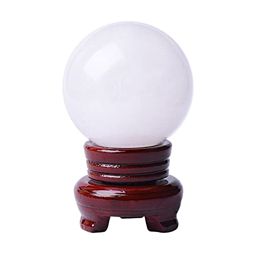 Boule de cristal blanc naturelle pour illuminer et décorer votre salon au quotidien