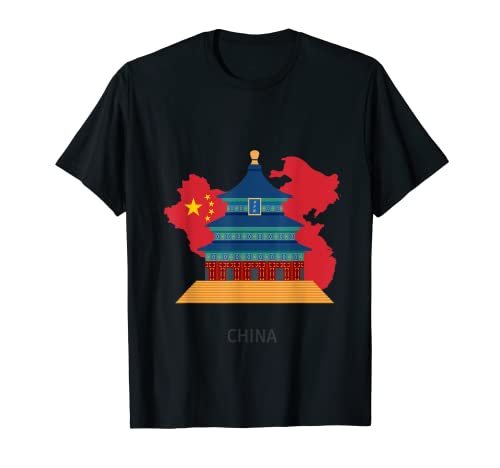 Me encanta CHINA Souvenirs Tshirt- lindo China monumento Arte Camiseta