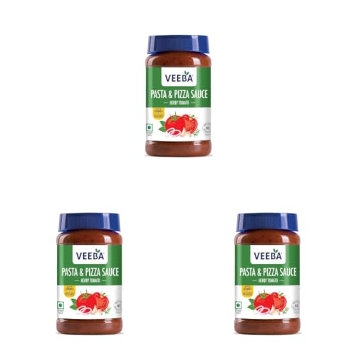 Image of Veeba Pasta & Pizza Sauce - Herby Tomato (525 grams) (Pack of 3)