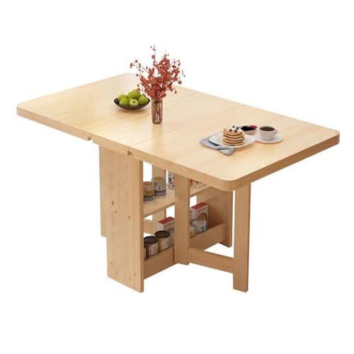Table à manger à feuilles de dépôt en bois massif table basse LWX
