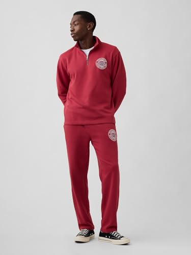 Image of Gap Men Printed Standard Fit Collared Neck Full Sleeve Sweatshirt