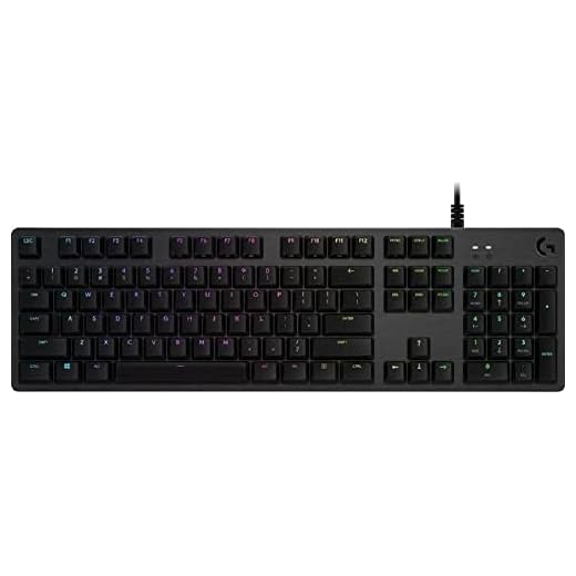 Logitech G 512 Teclado mecánico para Juegos GX-Blue Clicky, iluminación RGB, Bucle USB, Carcasa de Aluminio, Teclas F programables, diseño AZERTY francés, Color Negro