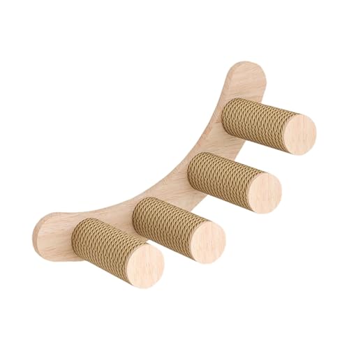 Bothyi Wall Mounted Cat Climbing Shelf Four Step Stable Easy to Install with Jute Scratching Cat Stairway Wall Steps for Playing