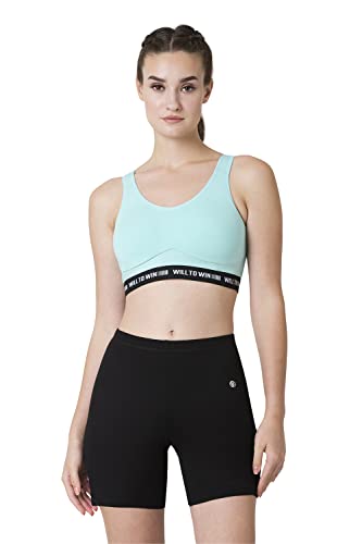 Image of Van Heusen Women's Slip-On Cotton Sports Bra | Full Coverage | Non-Padded | Non-Wired | Proactive Comfort Fit | Slip-On Easy Fit | High-Stretch Cotton | Breathable Fabric | Anti-Bacterial Tech | Color Fresh Technology | Keeps You Fresh | All-Day Active Comfort | Style 44006 | Available in Pack of 1 & 2
