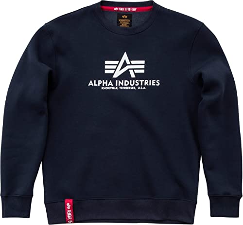 Alpha Industries Basic Sweater Camo Sweatshirt für Herren Black Camo – Ansicht 1