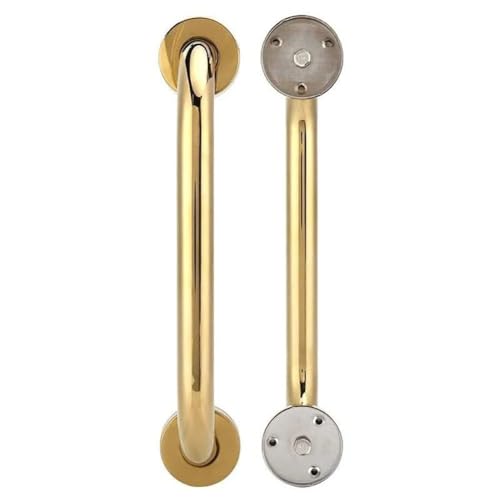 12 Inch Grab Bars for Bathtubs and Showers, Stainless Steel Bathroom Grab Bar Handle, Bathroom Shower Balance Bar,Safety Hand Rail Support,Handicap Elderly Senior Assist Bath Handle (Gold)