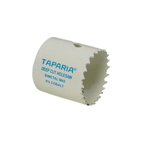 Image of Taparia Bi-Metal Hole Saw Cutter HSBM44 (44 mm Dia)-Variable Pitch Teeth, HSS 8% Cobalt-Precision Cutting Tool for Metal, Wood, Plastic-Professional Grade, DIY