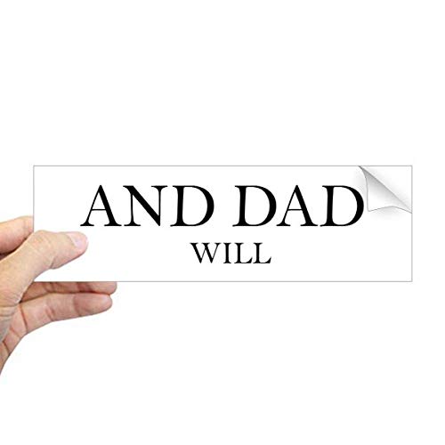 Adhesivo Fix It Dad para coche y ventana rectangular de DIYthinker
