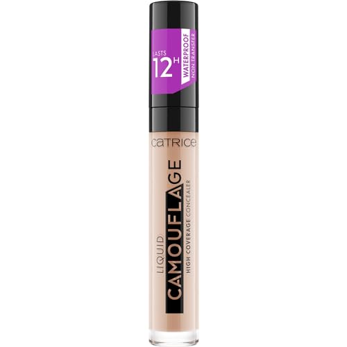 Catrice Liquid Camouflage High Coverage Concealer, Nr. 007, Nude, für trockene Haut, für unreine Haut, für Mischhaut, vegan, ölfrei, wasserfest, ohne Alkohol, 1er Pack (5ml)