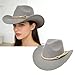 Elegant Cowgirls Hats Fashion Costume Outdoor Caps Ideal for Concerts Festivals and Everyday Outfits Fashion Cowhand Hat Musi Khaki