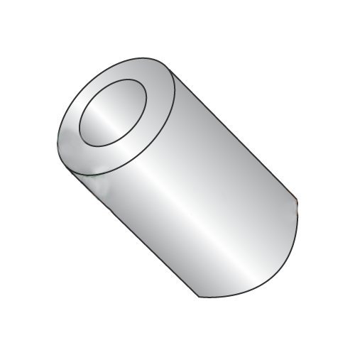 1/4" OD Round Spacers / #4 x 1 / Stainless Steel/Outer Diameter: 1/4" / Hole Size: #4 / Length: 1" (Carton: 500 pcs)